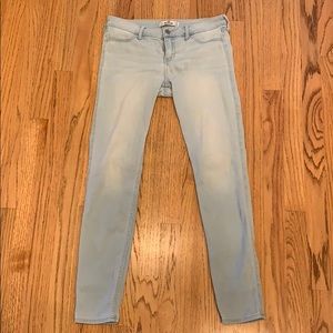 Very light wash jeans.